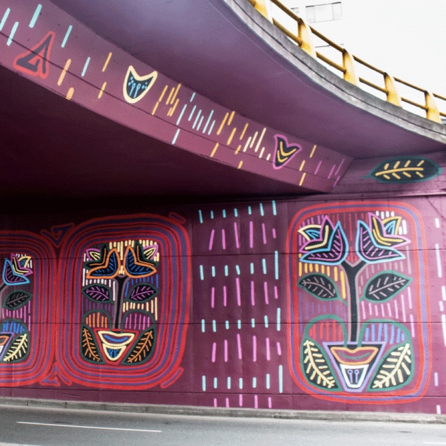 Arte urbano e intercambio vial Bulerías